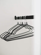 Coat Hanger - 10pk - Living LaundryHGR - RUB - 10 - BLK