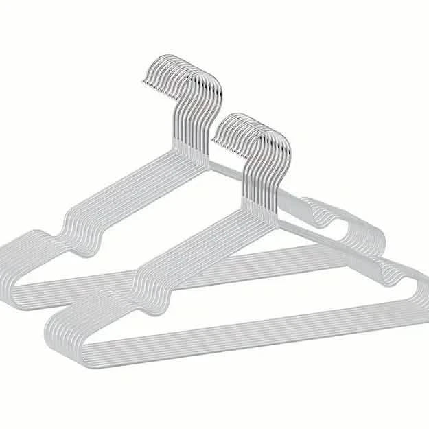 Coat Hanger - 10pk - Living LaundryHGR - RUB - 10 - Wht