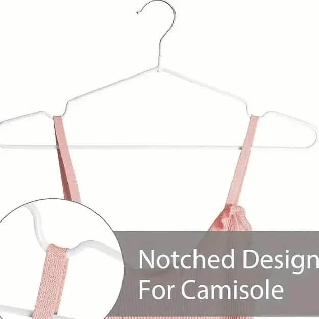 Coat Hanger - 10pk - Living LaundryHGR - RUB - 10 - Wht