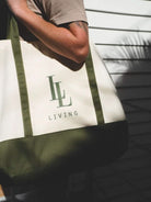 Extra Large Canvas Tote Bag - Living LaundryLBG - NAT - ZIP