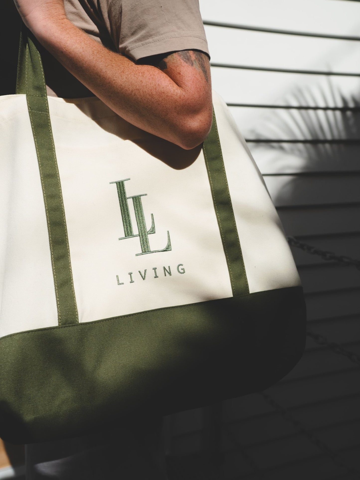 Lifestyle Canvas Tote Bag - Extra large - Living LaundryLBG - NAT - ZIP