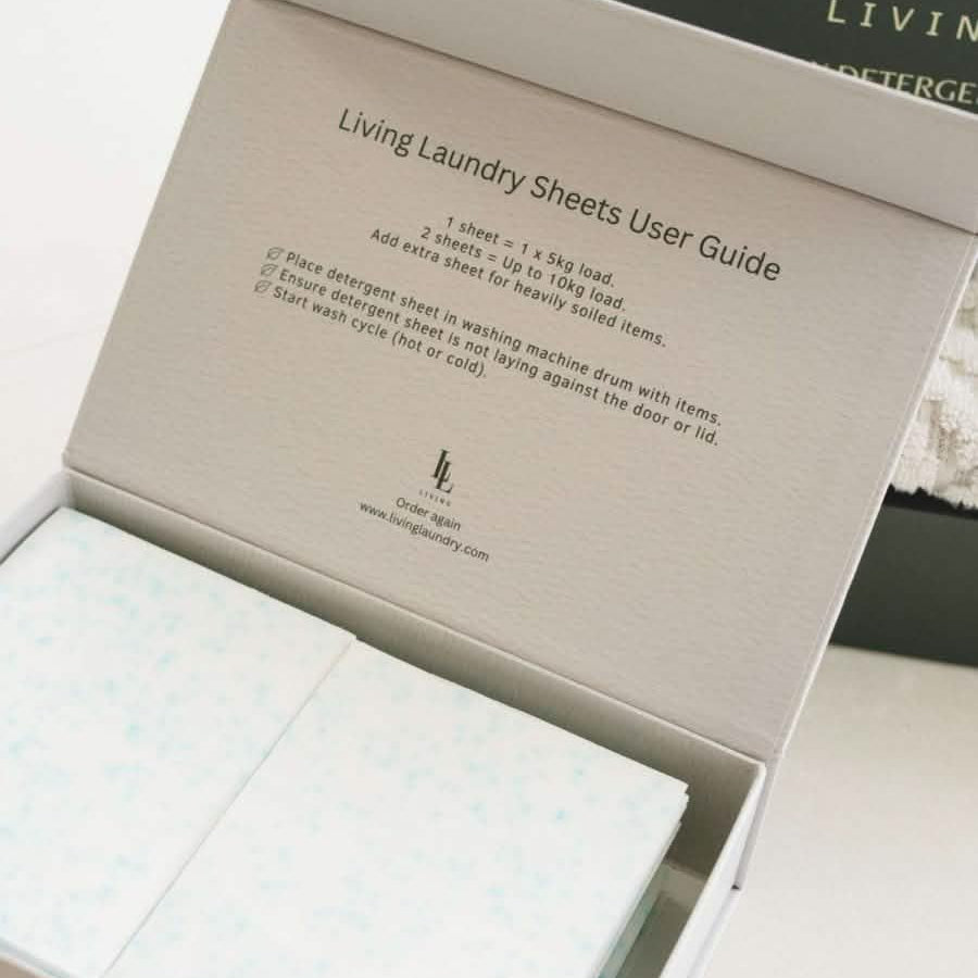 Value Pack. Unscented Detergent Sheets - 100 loads - Living LaundryLDS100 - US