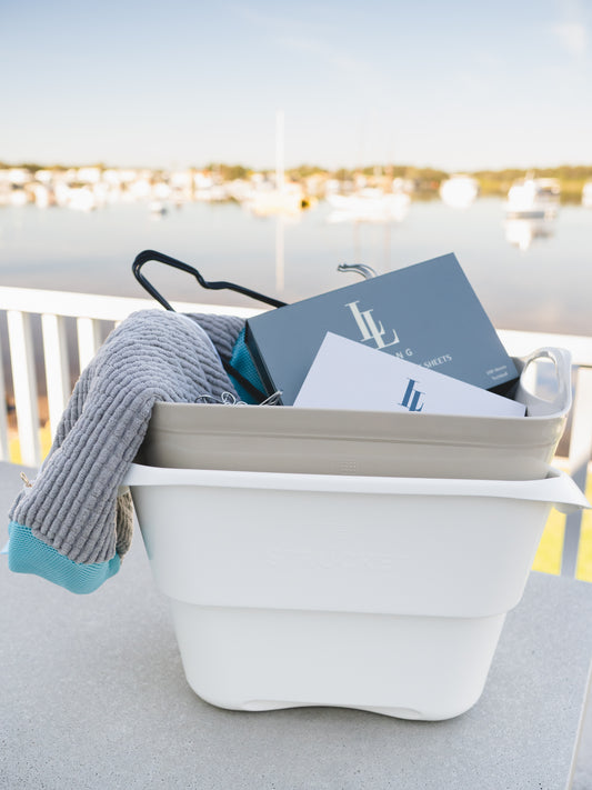 strucket bucket filled with products