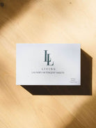 display box of unscented and sensitive detergent sheets